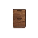 Copeland Linear Walnut  Narrow Rolling File Cabinet