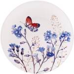 Gien Azur Floral Canape Dessert Plates Set of 4