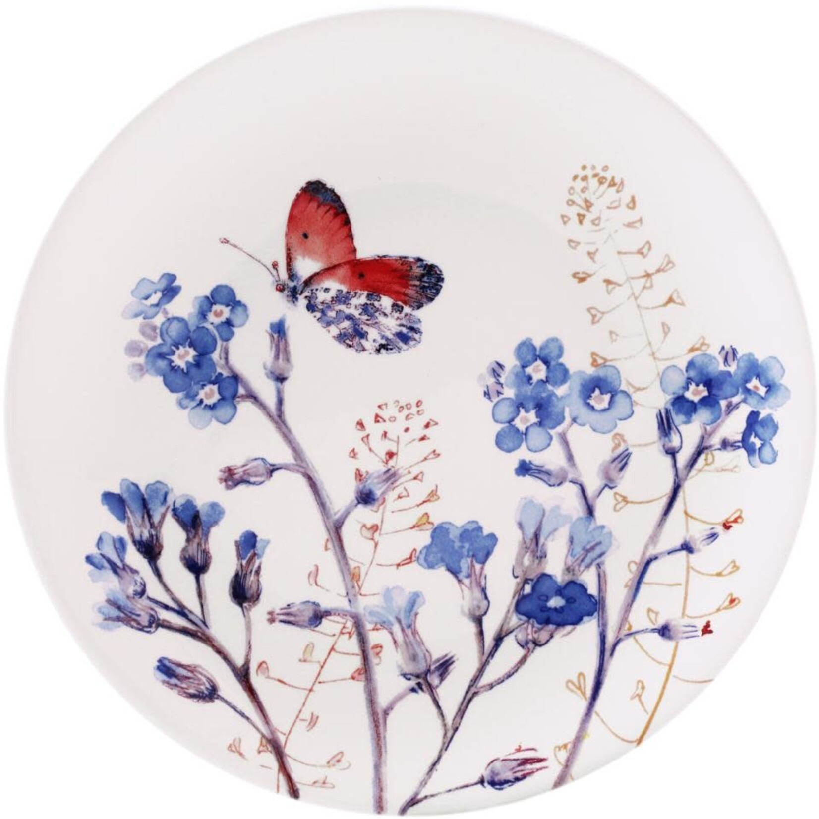 Gien Azur Floral Canape Dessert Plate