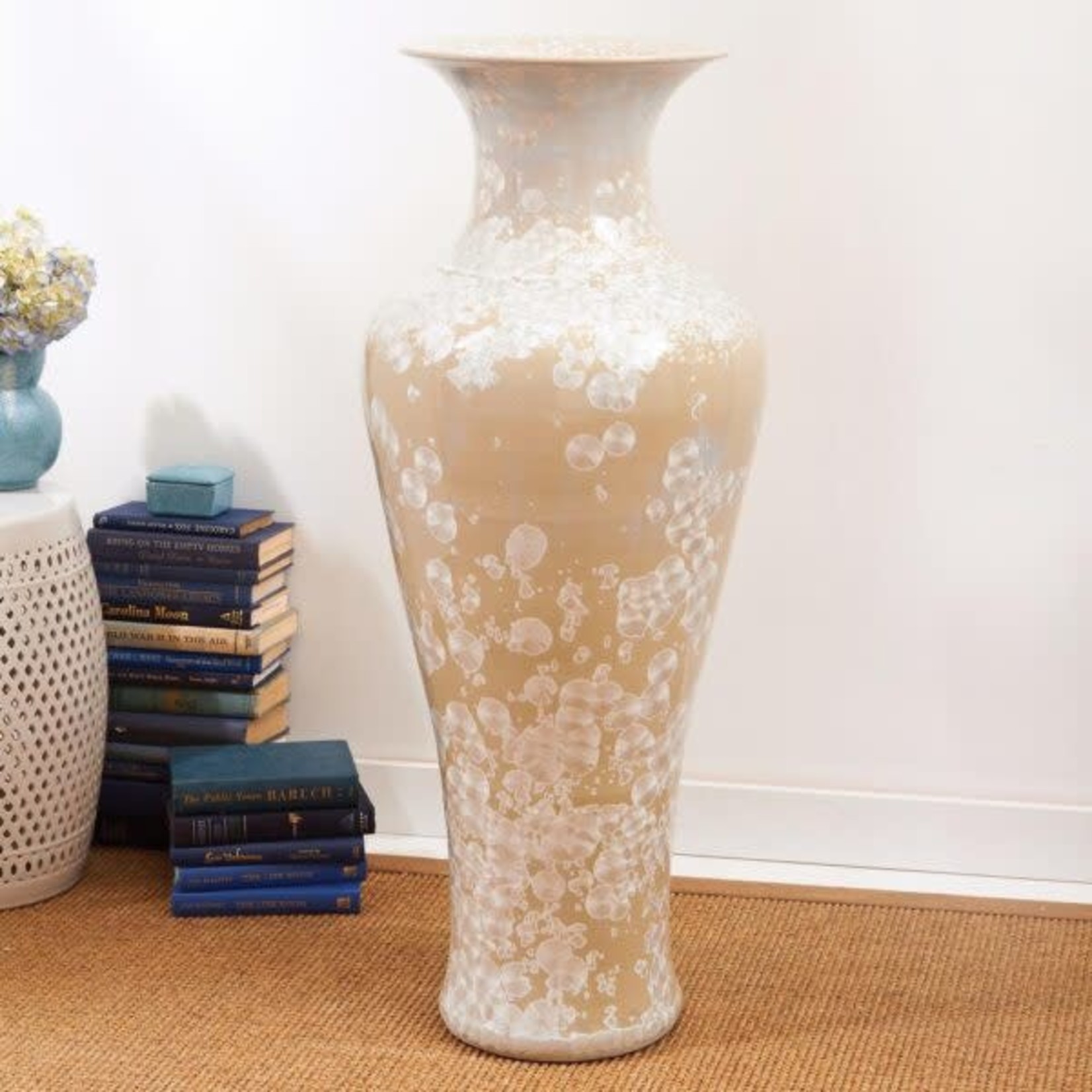 Two's Company Long Necked Mother of Pearl Vase