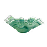 Vietri Onda Glass Green Large Bowl 13"