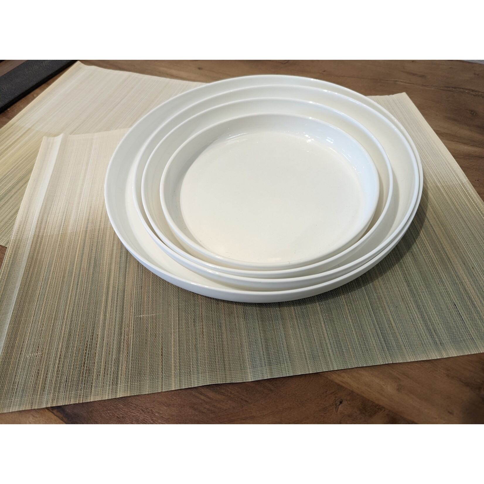 Kim Seybert Ombre Placemat Ivory and Natural