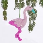 Rockflowerpaper Pink Flamingo Felt Ornament