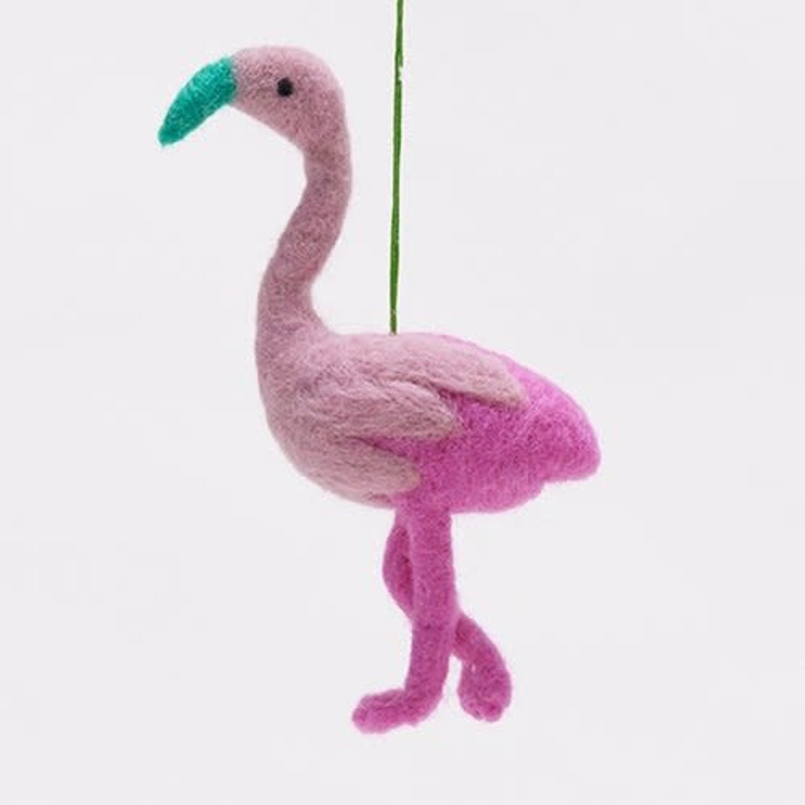 Rockflowerpaper Pink Flamingo Felt Ornament