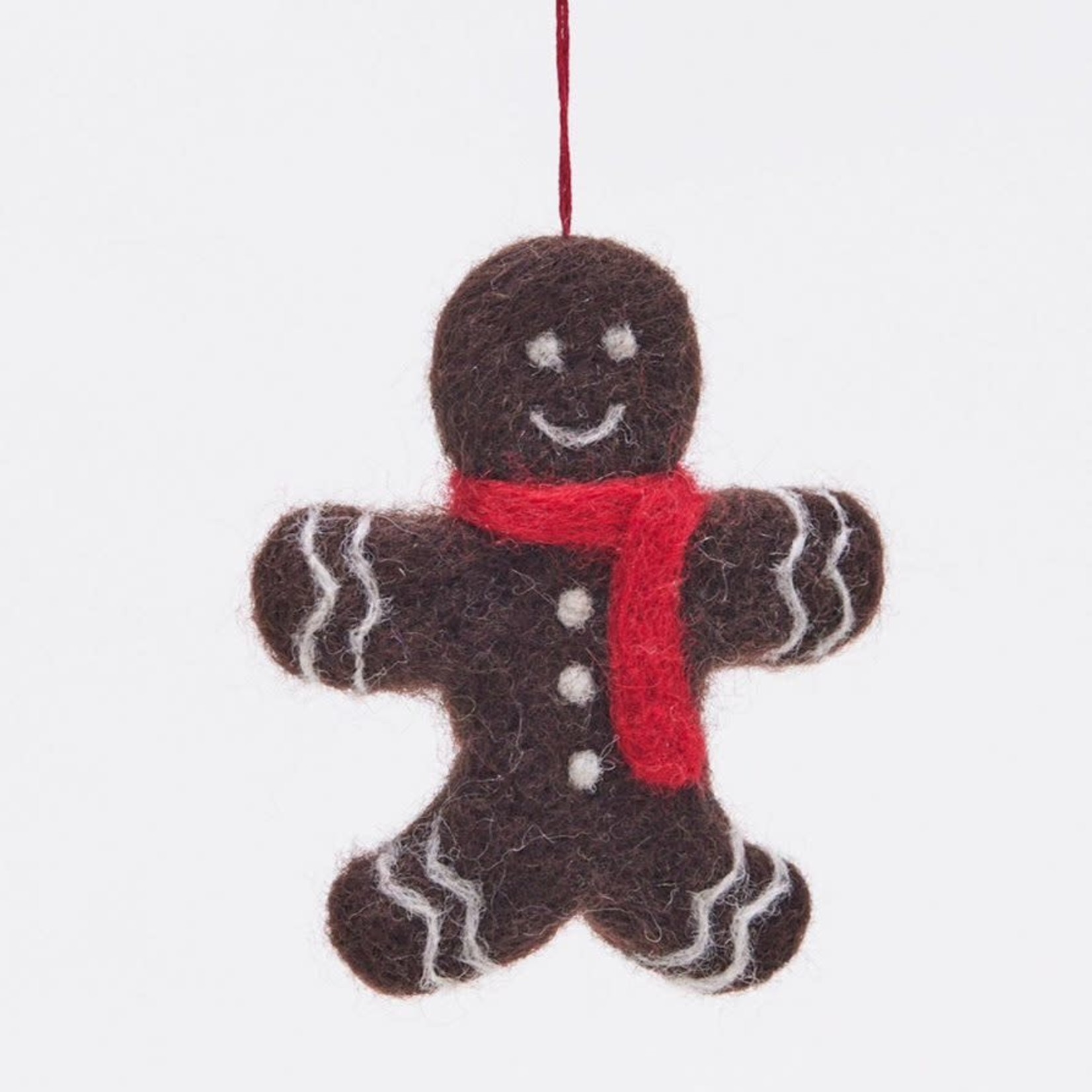 Rockflowerpaper Gingerbread Man Felt Ornament