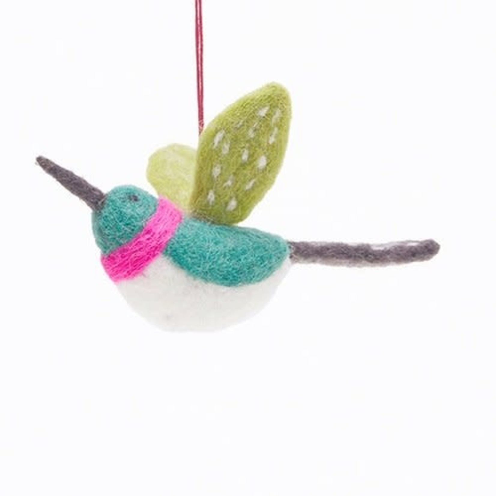 Rockflowerpaper Hummingbird Handmade Wool Felt Ornament