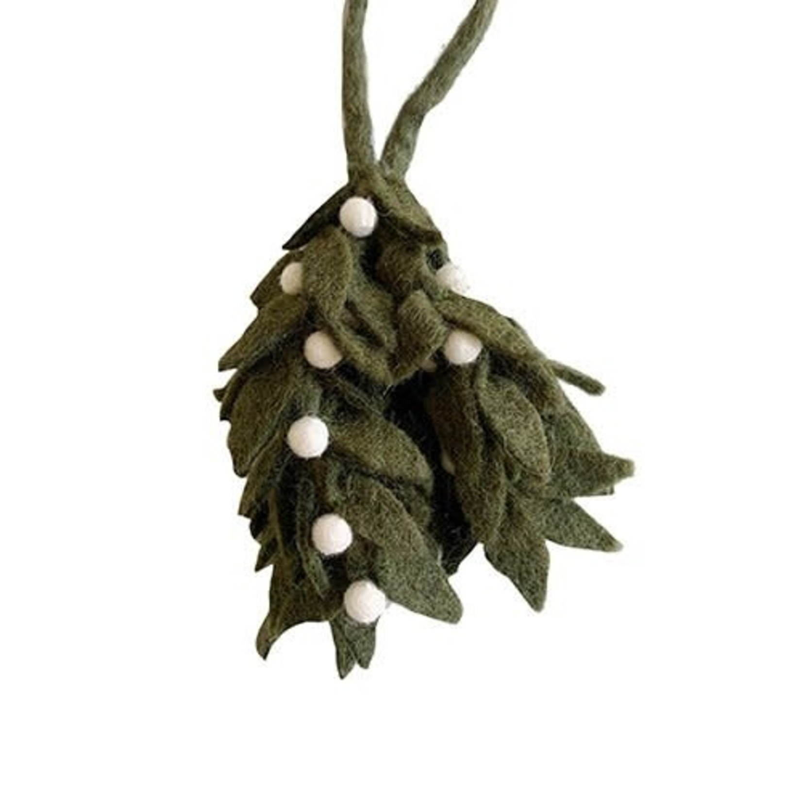 Rockflowerpaper Mistletoe Handmade Wool Felt Ornament