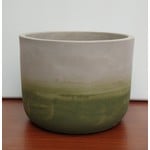 Napa Home and Garden Ashland Green Cylinder Cachepot - Small 5.5" x 4.25"