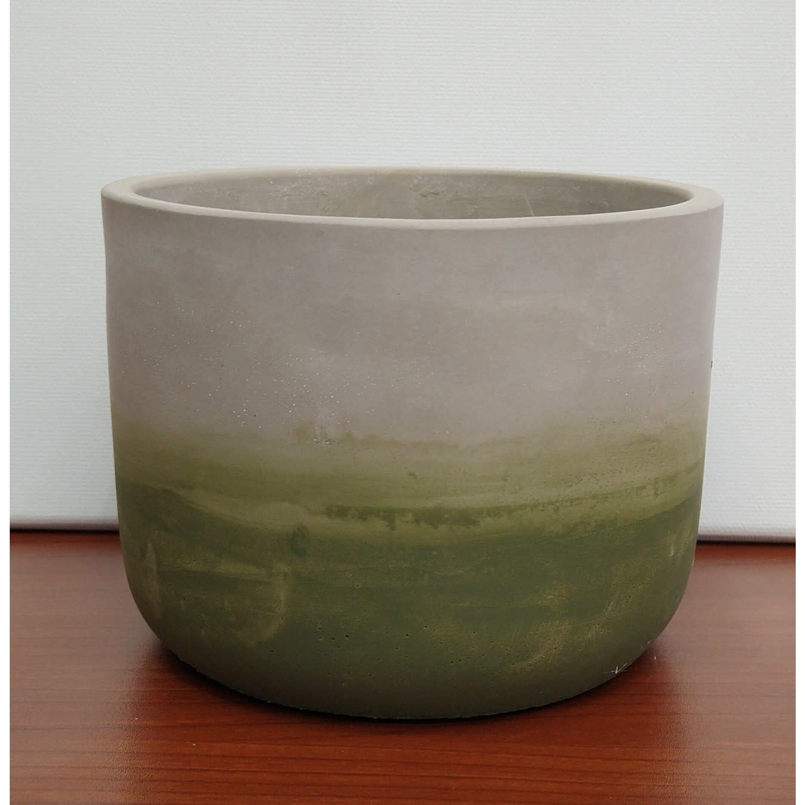 Napa Home and Garden Ashland Green Cylinder Cachepot - Small 5.5" x 4.25"