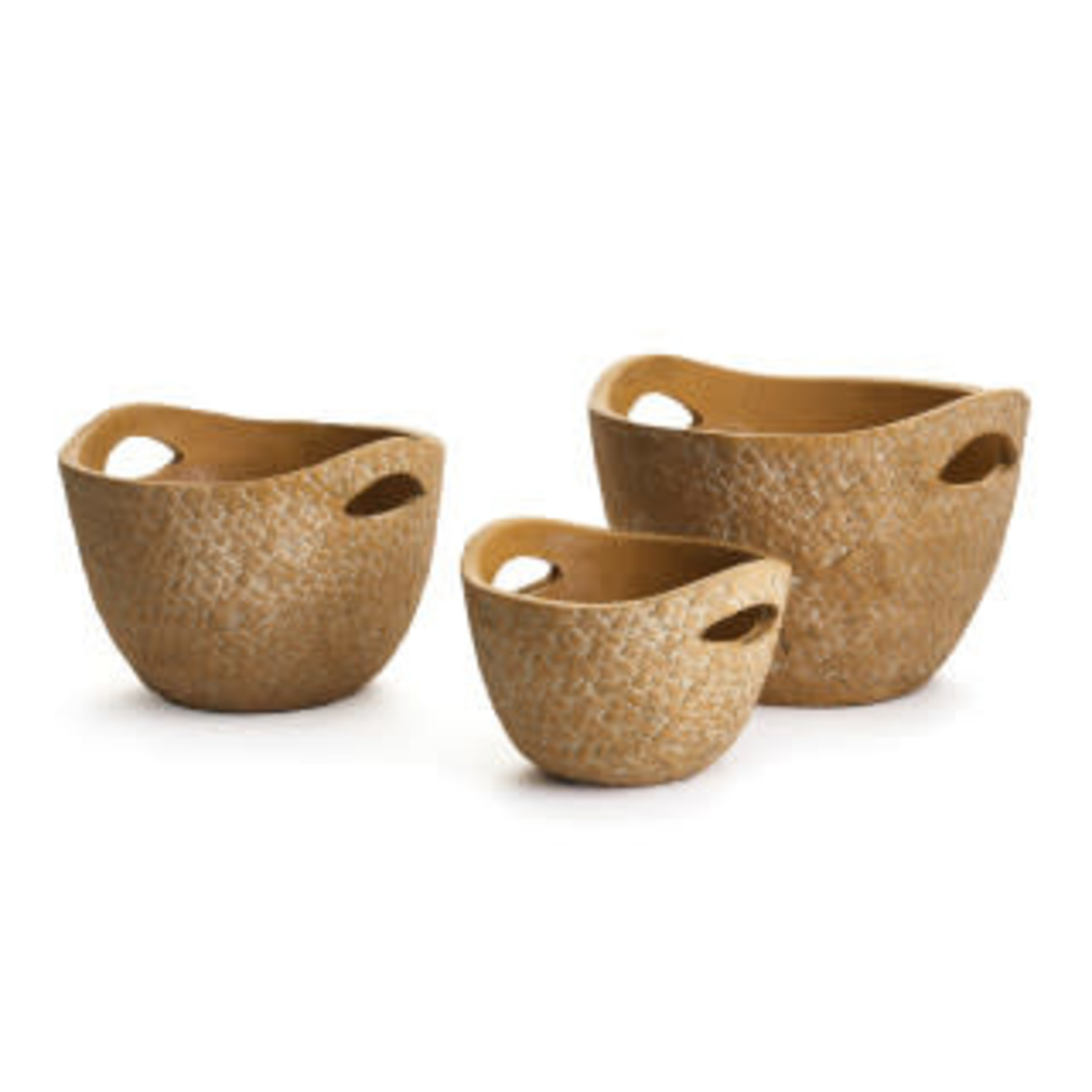 Napa Home and Garden Basket Weave Natural Cachepot - Small 6" x 4"