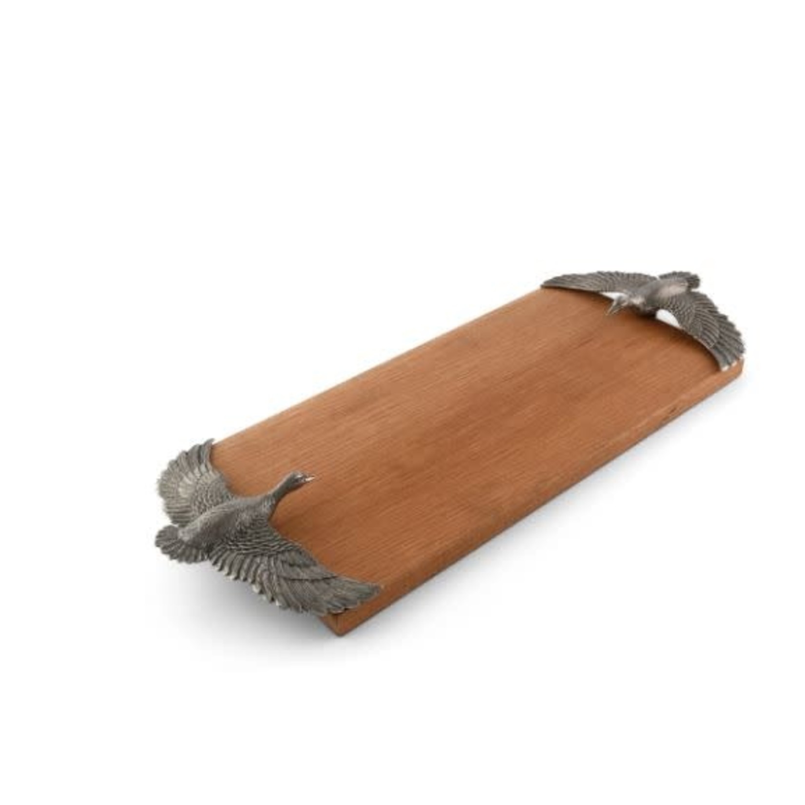 Vagabond House Flying Duck Pewter & Oak Cheese Board