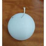Point a la Ligne Sphere #2 Silk White Candle