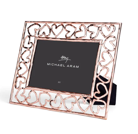 Michael Aram Heart Photo Frame 5x7 Rose Gold - Designer's Studio