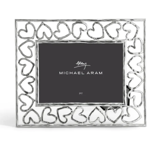 Heart Photo Frame 5x7 Silver - Designer's Studio