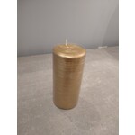 Point a la Ligne Large Pillar Gold Candle
