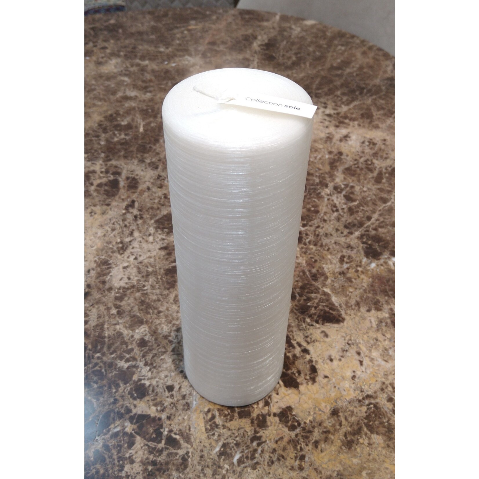 Point a la Ligne Very Large Pillar Pearl Candles