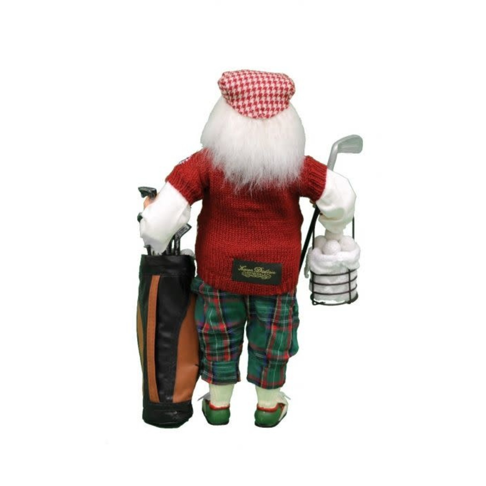 Karen Didion Originals Golf Santa with Basket