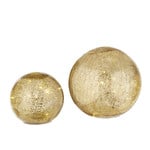 RAZ Imports Gold Mercury Glass Lighted Balls Set of 2