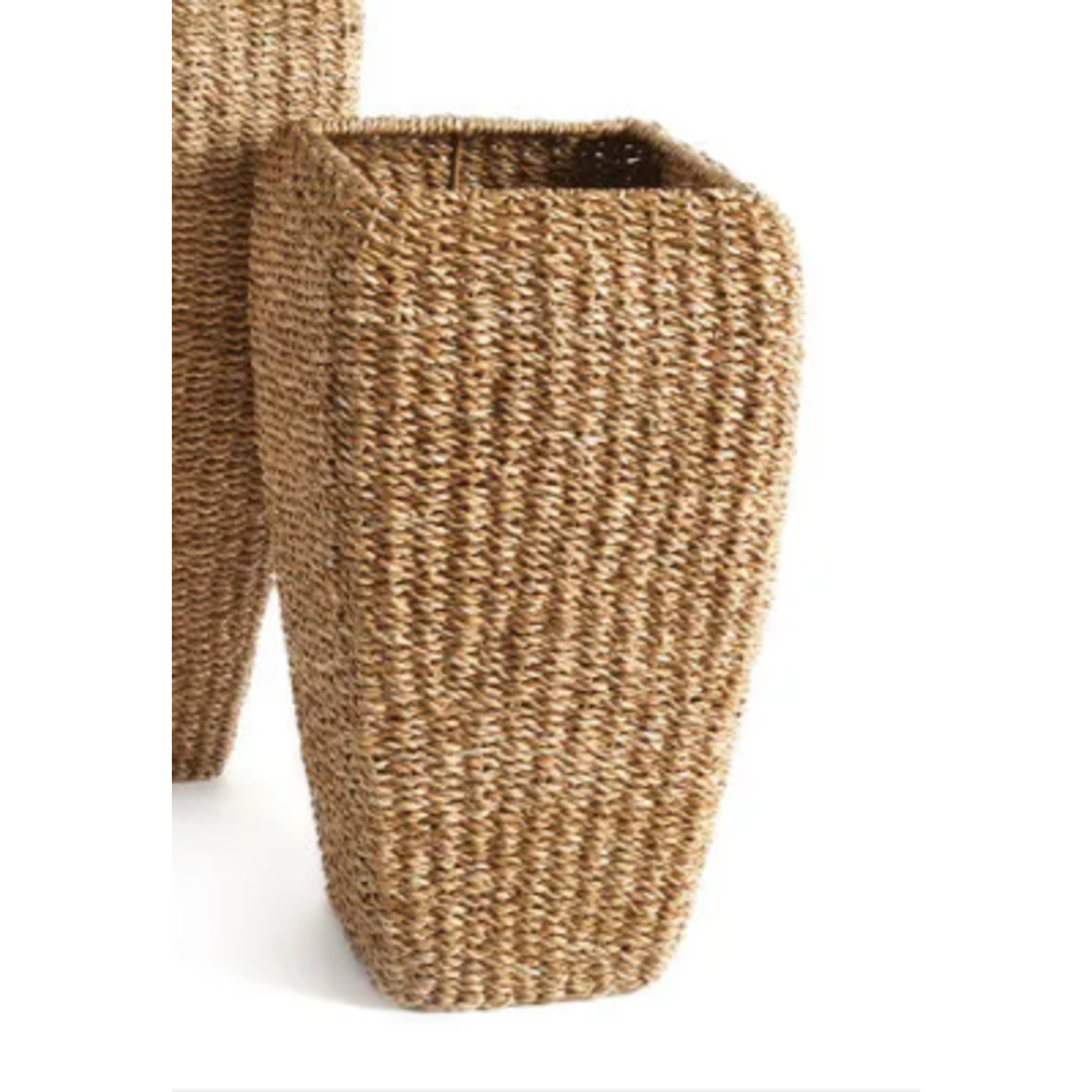 Napa Home and Garden Seagrass Tall Square Planter Large