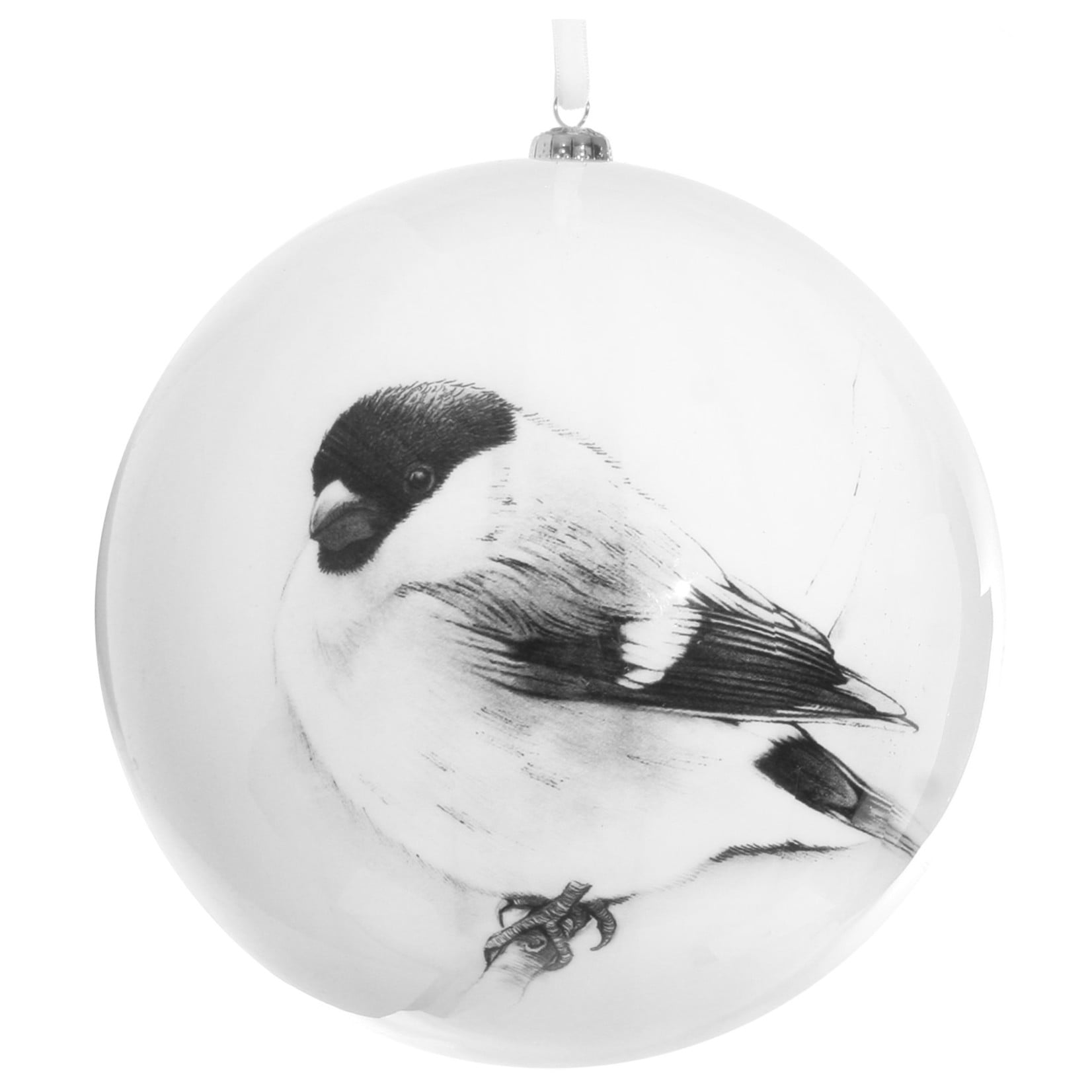 Shishi LLC Bullfinch Bird Lightweight Ball Ornament 8"