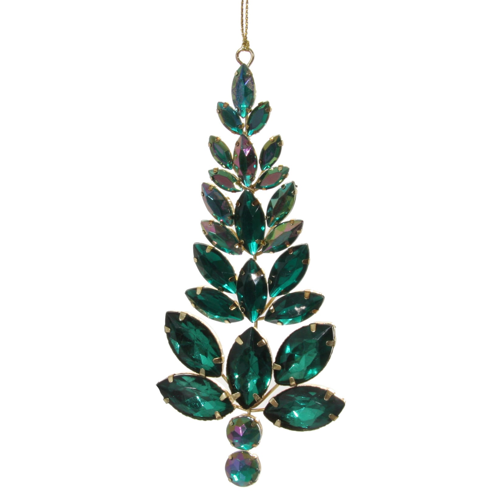 Shishi LLC Jewel Green Christmas Tree Ornament 7"
