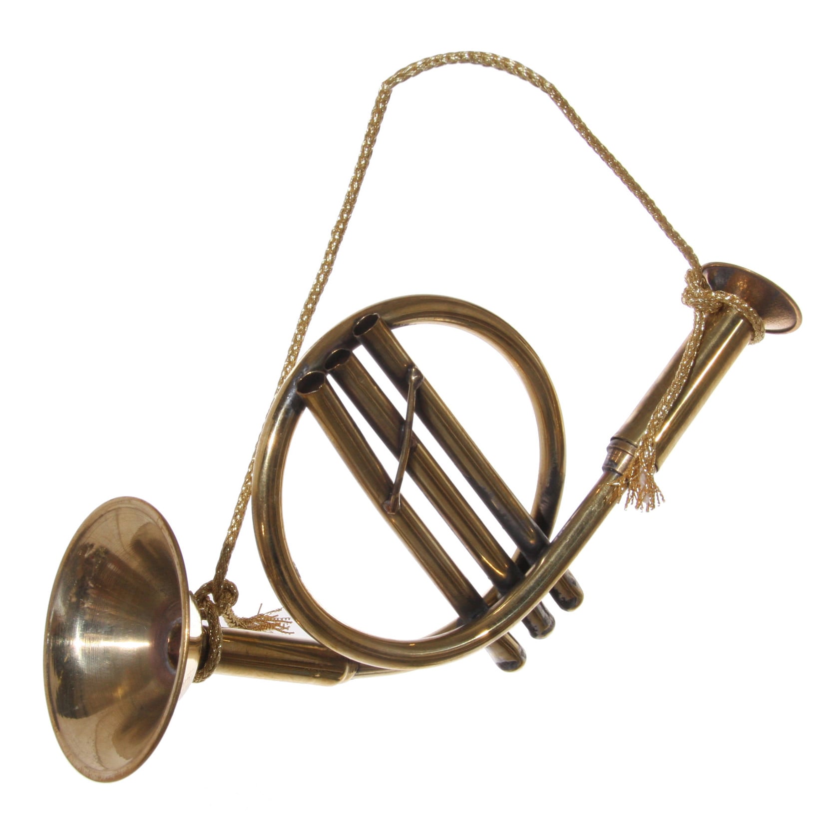 Shishi LLC Mini Brass Bugle Ornament 7"