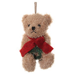 Shishi LLC Teddy Bear with Red Scarf Ornament