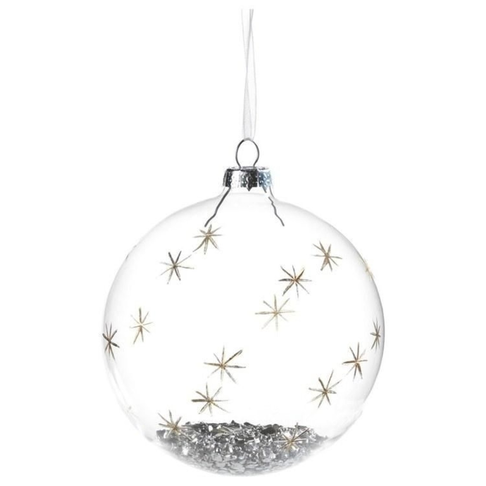 Zodax Clear Ball With Decoration Ornament - Small