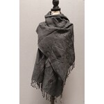 Dupatta Designs Charcoal Gray Wool Scarf