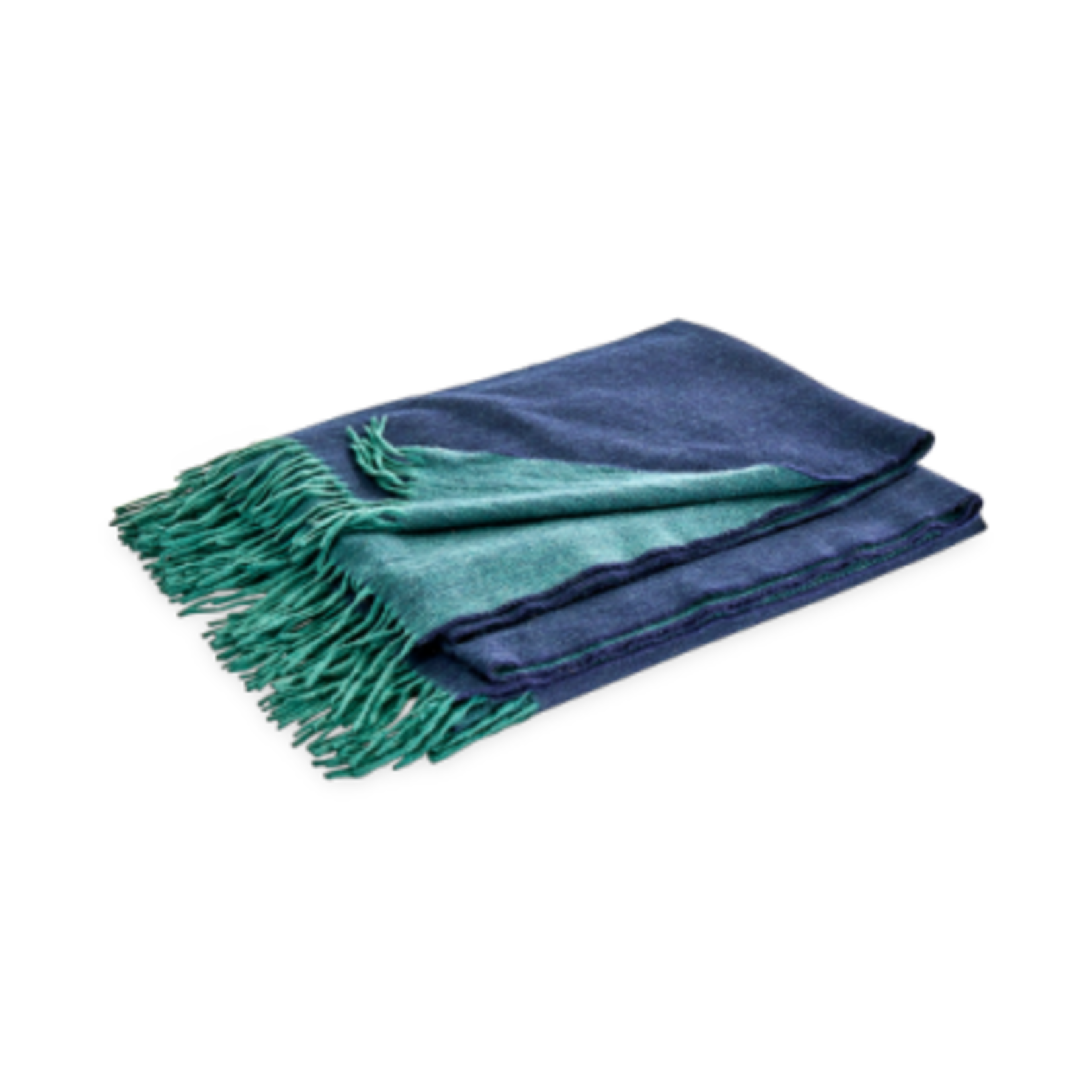 Matouk Paley Throw Jade Navy