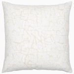 John Robshaw Textiles Asif White Decorative Throw Pillow 22x22