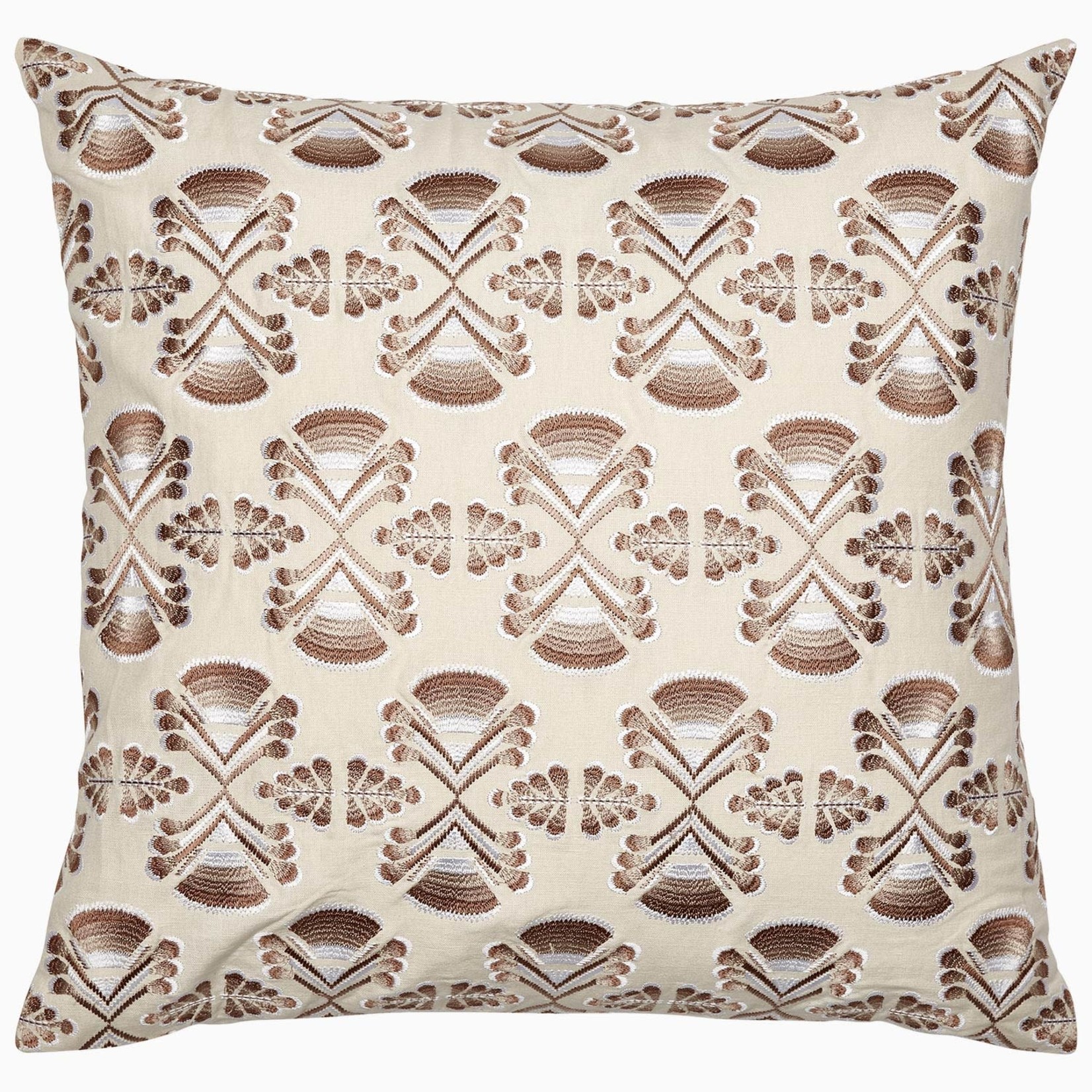 John Robshaw Textiles Bamana Sand Decorative Pillow with Insert
