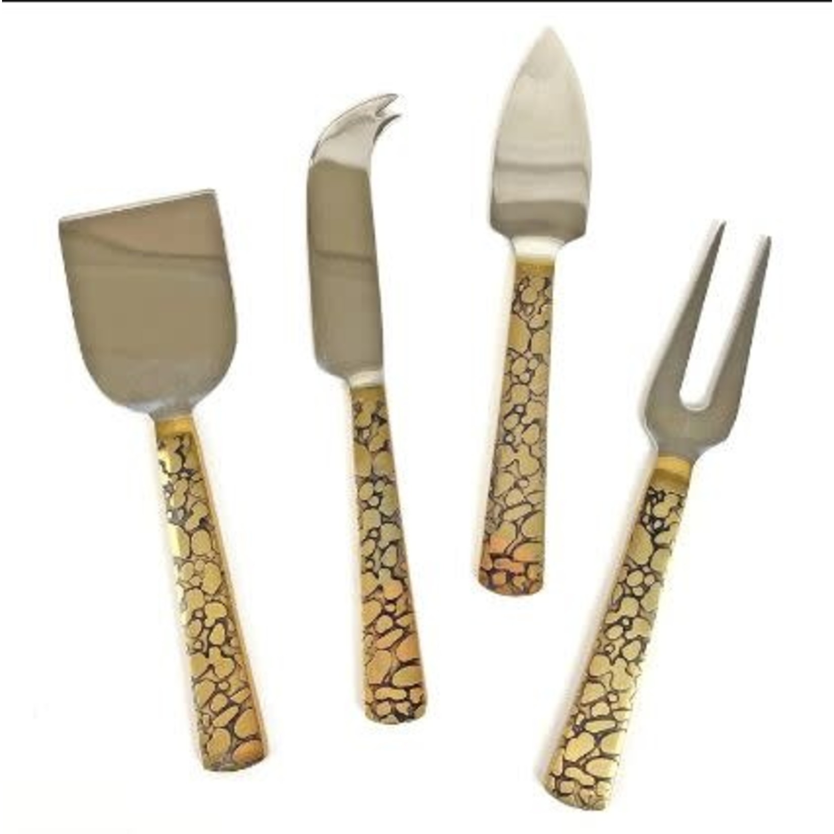 Michael Wainwright Panthera Gold 4 Piece Cheese Set