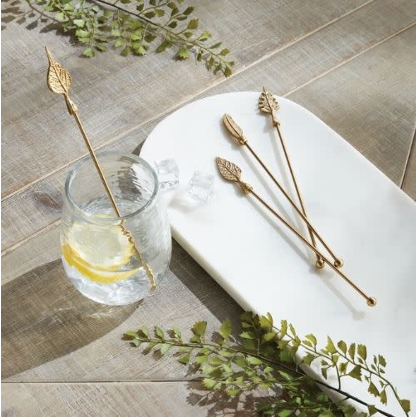 Napa Home and Garden Leaf Swizzle Sticks Set of 4