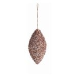 Napa Home and Garden Brown Glitter Drop Holiday Ornament