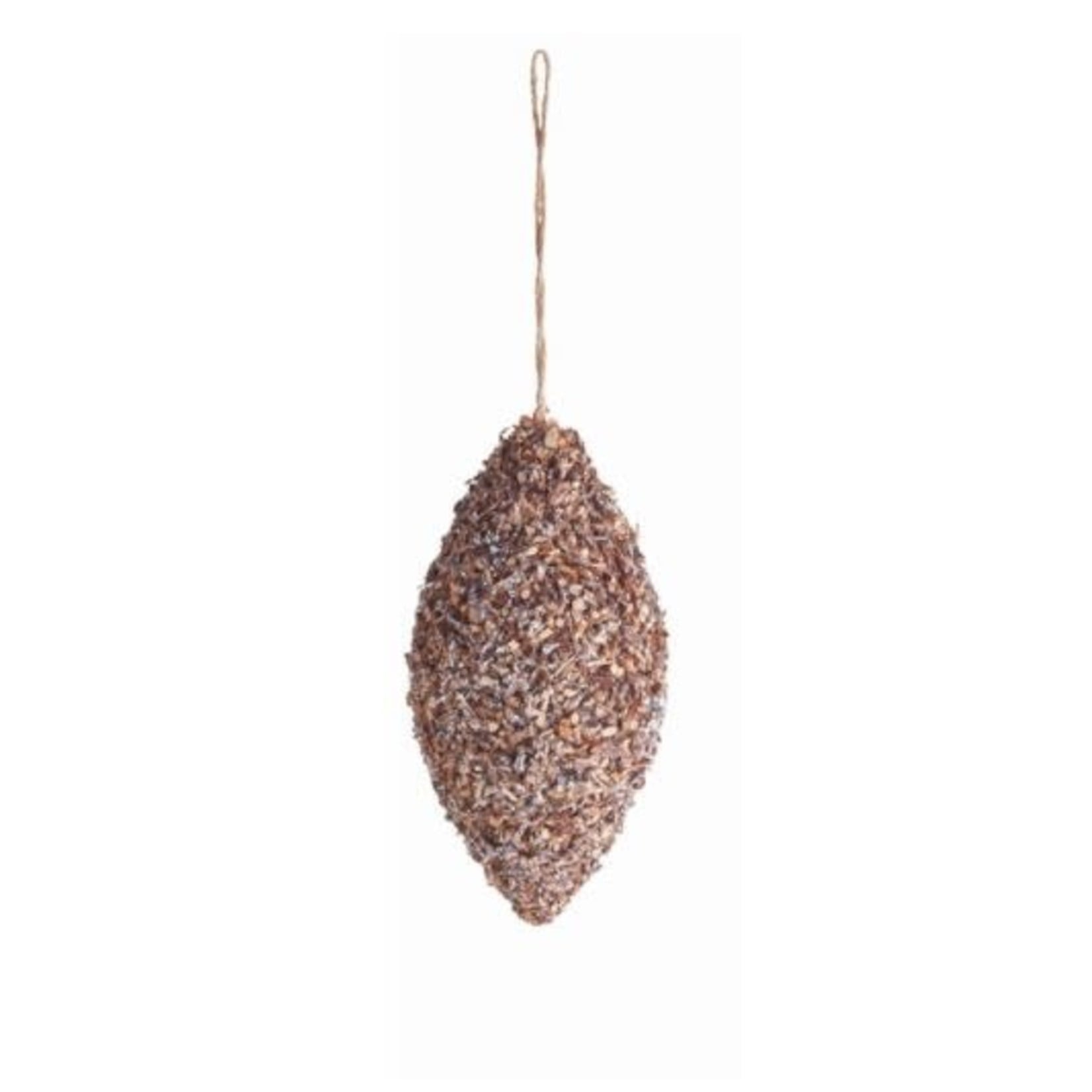 Napa Home and Garden Brown Glitter Drop Holiday Ornament