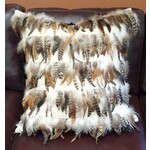 Decorum Home Corp Natural Linen with Feathers Pillow