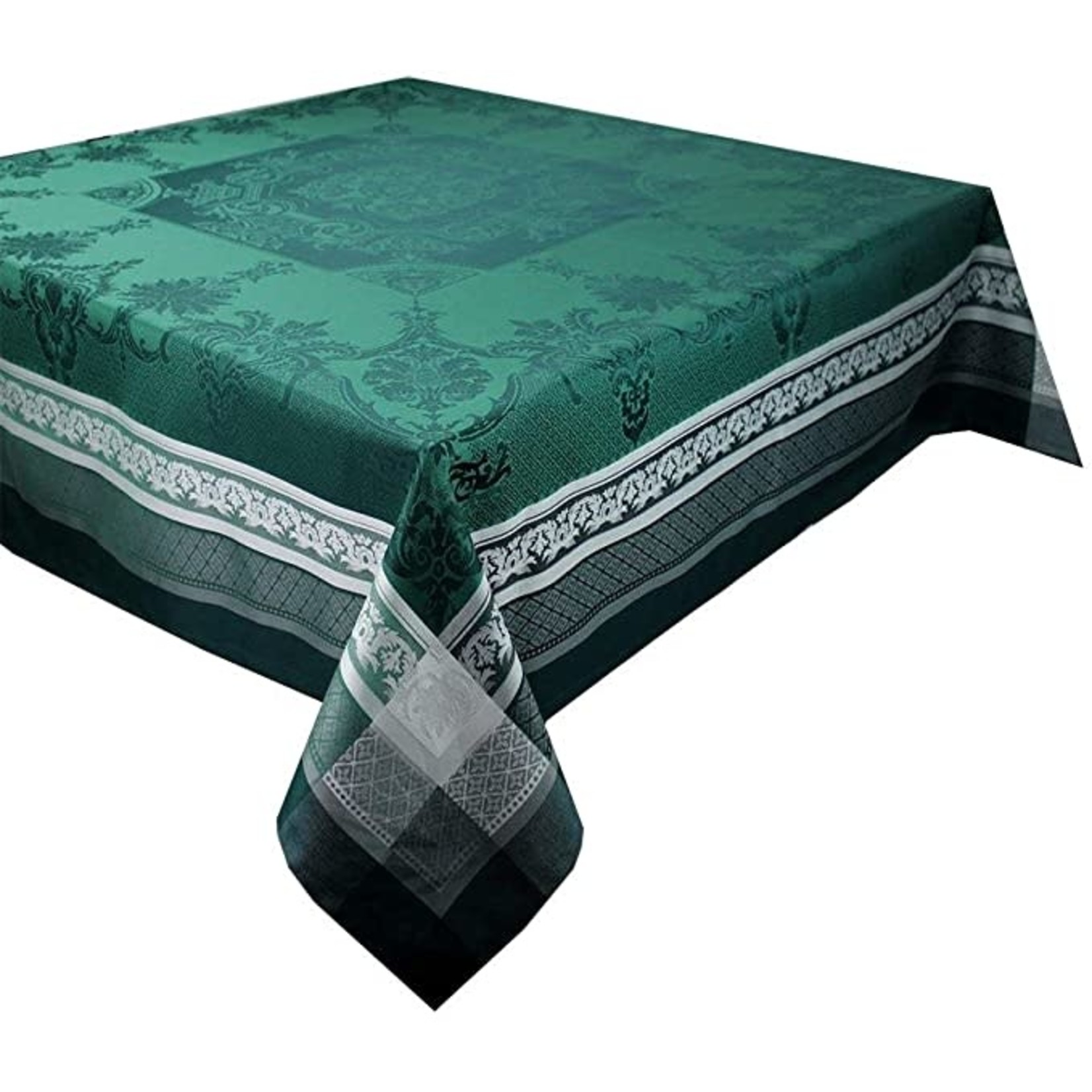 Garnier Thiebaut Fontainebleau Vert Profond Tablecloth