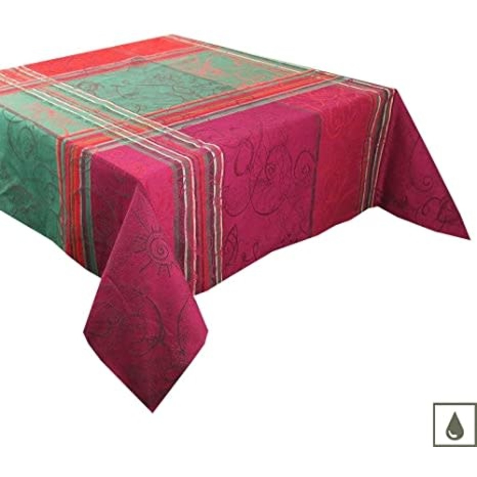 Garnier Thiebaut Mille Asters Noel Cotton Tablecloth