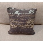 Eastern Accent Int Monarch Brown Pillow  18x18