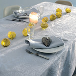 Garnier Thiebaut Mille Isaphire Angelite Gray Tablecloth