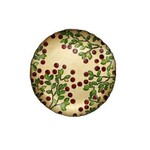 Vietri Cranberry Glass Salad Plate