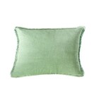 Anaya Green Cross-Dye So Soft Linen Pillow 14x20  With Down Insert