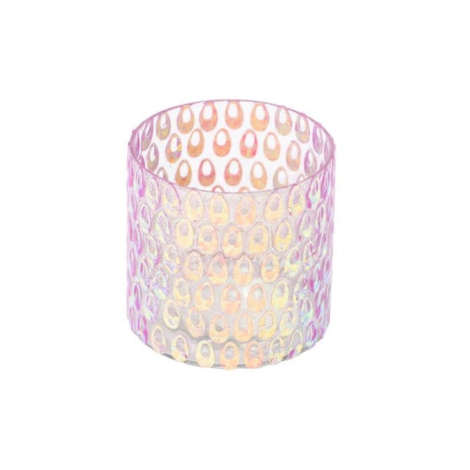 Anaya Technicolor Mosaic Glass Votive Candleholder 3x3