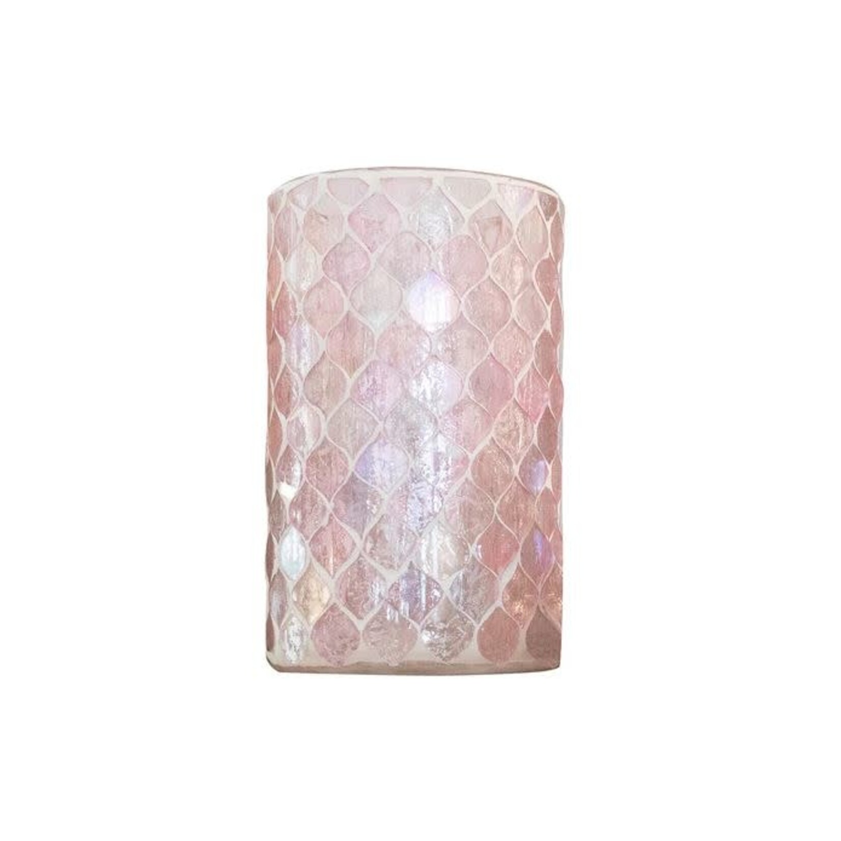 Anaya Diamond Mosaic Glass Votive Candleholder 5x12
