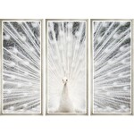 Trowbridge Gallery Peacock's Plume Triptych Artwork