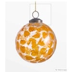 Texxture Souci Marigold Glass Ball Ornament 4"