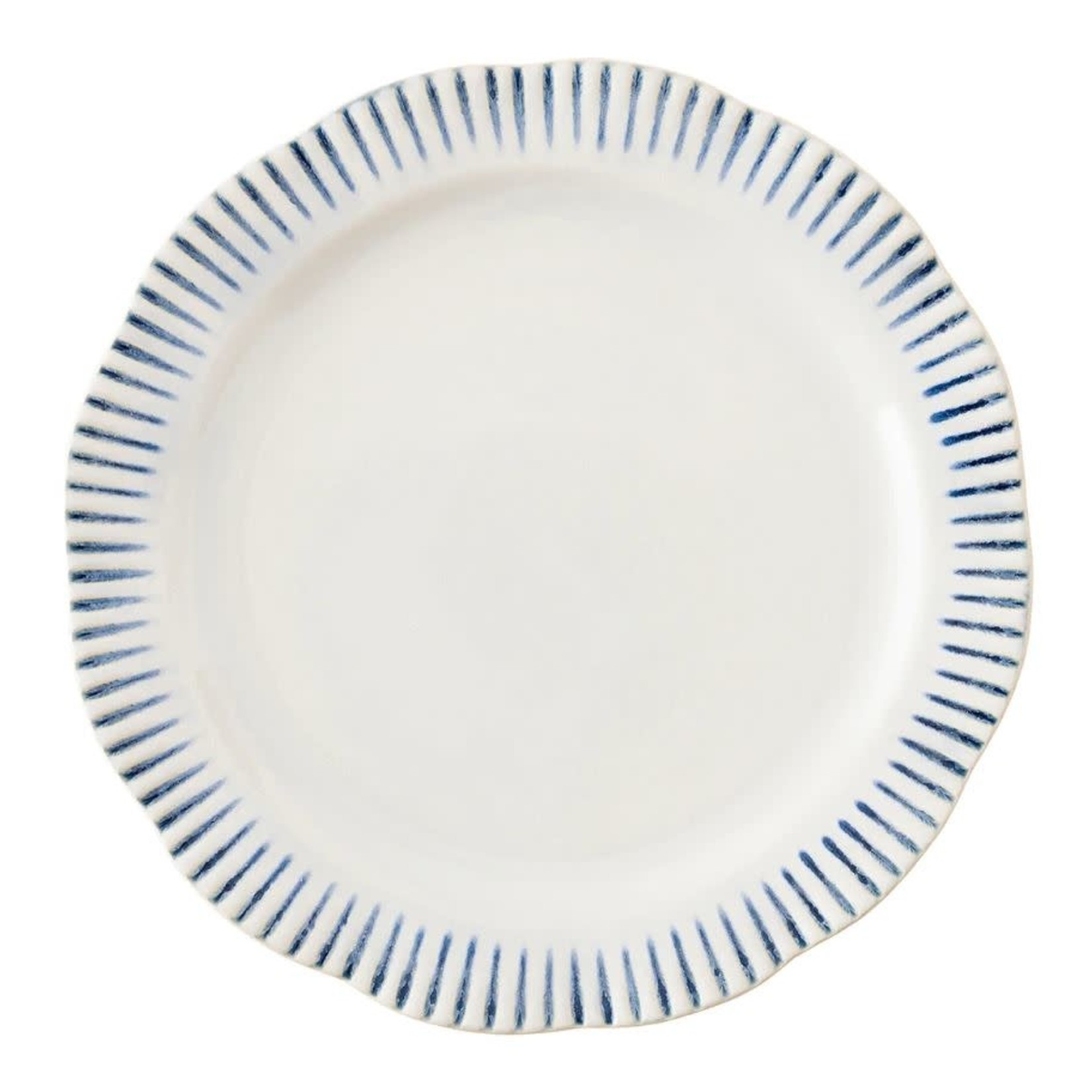 Juliska Sitio Indigo Stripe Ceramic Dinner Plate