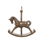 Shishi LLC Carousel Horse Gold Ornament