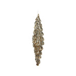 Shishi LLC Spunglass Aged Gold Drop Icicle Ornament 5"